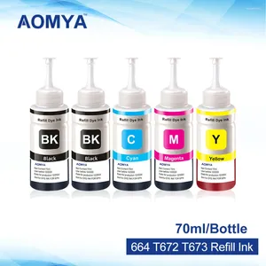 Ink Refill Kits Aomya 664 672 673 Dye For EPN L100 L110 L120 L210 L310 L355 L360 L364 L365 L486 L550 L800 L805 L810 Printer