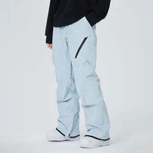 Pantaloni da sci 2024 donna tuta impermeabile da snowboard da neve sport all'aria aperta caldo antivento uomo pantaloni larghi abbigliamento da sci invernale