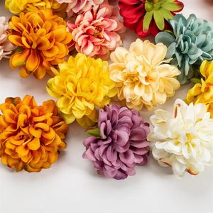 20pcs 8cm Silk Carnation Artificial Gerbera Flower Heads For Home Wedding Party Decoration DIY Supplies Fake Flowers Christmas 240130