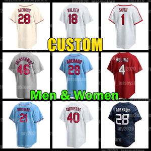 Nolan Arenado Jersey Willson Contreras baseball Paul Goldschmidt Yadier Molina Ozzie Smith drog Rom Kyle Gibson St. Louis'Walker Lars Nootbaar Cardinal Stan Musial