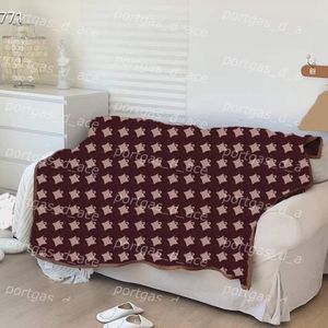 Letters Flowers Throw Blankets Vintage Office Travel Car Pile Blanket Autumn Winter Warm Throw Multifunction Sofa Chair Throws for247k