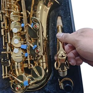 Bästa kvalitet Golden Jazz Alto Saxophone Yas875ex Japan Brand Woodwind Alto Saxophone E-Flat Music Instrument med munstycke Professional