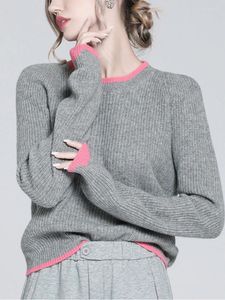 Women's Sweaters In Knitwear Winter Fashion Women 2024 Korean Pullovers O-Neck LOOSE Long Sleeve Top Solid Warm Jumpers Tops
