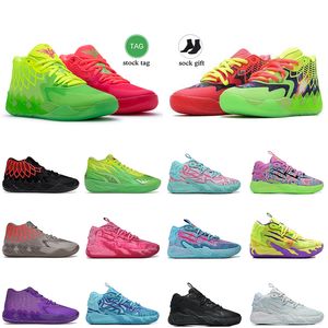 Hot Selling Designer Lamelo Ball Shoes Basketball Shoes Women Mens MB02 MB03 Rick and Morty Queen City Fade Galaxy Lunar New Year Jade Loafers Sport Sneakers Trainers