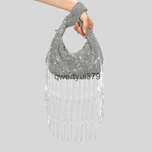 Torby na ramię fasion diamenty Tassel Obos Evening Bag Designer Knoced Rinestones Kobiety i bag lxuury Crystal Mes Party Glier Purseh2421