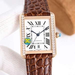 Designer Tank Watch for Men Panthere Watches 5a High Quality Mechanical Movement Uhren Gold Menwatch Super Tjock 7.8mm Date Montre Cater Luxe Watchbox 5Wr3