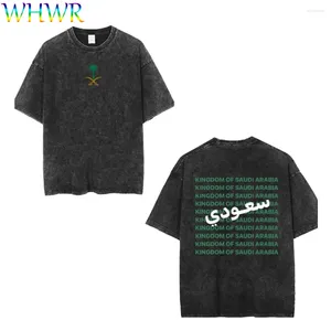 メンズTシャツサウジナショナルデイTシャツ1932年9月23日Tシャツ夏ヴィンテージキングオブアラビアTシャツY2KストリートウェアTシャツ