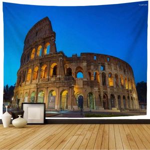 Tapestries Roman Coliseum Tapestry Landmark Famous Ancient Buildings Scenery Wall Hanging Decor For Bedroom Living Room Dorm