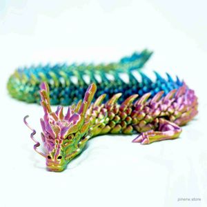 Action Toy Figures 3D printed Chinese dragon Full body joints that can move Home furnishings and decorations are worth collecting creative toys