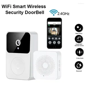 Doorbells X9 Home Welcome Doorbell Intelligent Wireless Waterproof Remote APP Smart Door Bell Chime For Mobile Phone