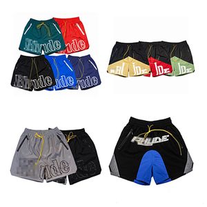 Designer mens shorts quinto rhude shorts mens designer shorts conjuntos de calças de treino solto e confortável moda ser popular 2024 novo designer verão mens shorts