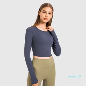 Lu lu limão roupas de ginástica yoga confortável feminino camisas de manga longa aquecer recortado ativo t camisas com buraco polegar Lemonnn3