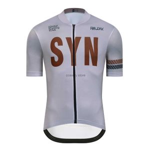 Męskie koszulki Syncycling koszulka Slim Fit Men Cycling 2024 Bike Pro Team Wysokiej jakości koszula Compto MTBH2421