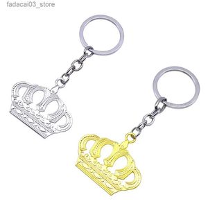 Keychains Lanyards Metal Crown Keychains Auto Key Chains Rings Pendant for KIA Jeep Toyota Audi BMW Audi Mercedes Benz Volkgen Honda Accessories Q240201