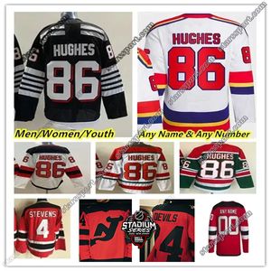 Verkauf CUSTOM New''Jersey''Devils'' 2024 Stadium Series Hockey Trikots Jack Hughes Jesper Bratt Hischier Dougie Hamilton Mercer Wood Graves Marino Sharangovich Tomas