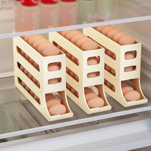 Kitchen Storage 30 Grids Refrigerator Egg Box Rotating Organizer Food Containers Case Holder Dispenser Boxes