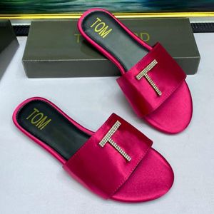 luxury Designer men tom mius ford black Slippers Women Rubber Flat Heel Sandal vintage Leather flip flop DHgate miui indoor Mule Slide Summer Outdoor sandale Sliders