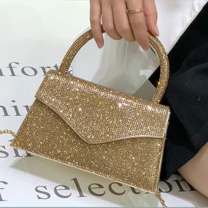 Diamanter kvinnor handväskor lyxiga pärlor fest kvällspåsar för kvinnor pärlor bröllop plånar strass axel crossbody väska tote 240130