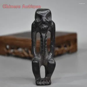 Decorative Figurines Tibet Hongshan Culture Antique Meteorites People Alien Collection Stone Carving Gifts Statues Et Sculptures Crafts