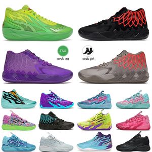 Scarpe da pallacanestro Lamelo di alta qualità Scarpe da basket Donna Uomo MB 02 03 Rick e Morty Queen City Fade Galaxy Lunar New Year Jade Platfrom Scarpe da ginnastica sportive Scarpe da ginnastica