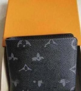 Designer plånbok lyxiga korta plånböcker Korthållare kända för män Kvinnor Purse Kopplingspåsar med presentförpackning