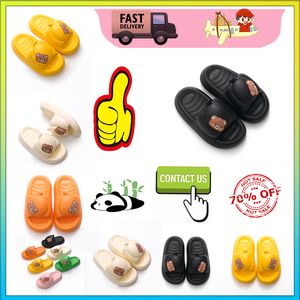 Designerplattform Ny Little Bear Slipper Sandal Platform Casual Slippers Womans Mens bär lätt vikt Andningsbar supermjuk sommarhälstrandskor