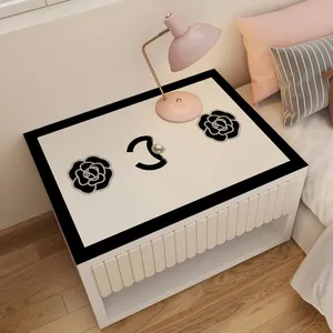 Home textiles Bedside table mat waterproof and oil resistant leather table mats luxurious bedroom headboard cover cloth dustproof tablecloth CSD2402014