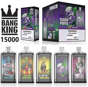 Original Bangking 15000 Puffs Disposable Vape 25ml Prefilled 20 Flavours 15K Desechable E Cigarette 0% 2% 3% 5% Bang King Vapor Pods