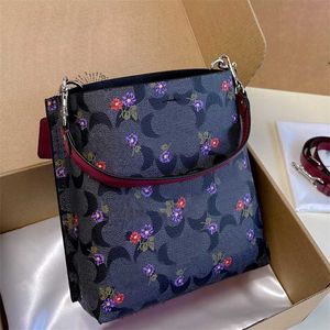 Шикарная женская сумка-мешок, дизайнерская сумка с принтом, кожаная сумка через плечо, модная большая сумка, кошелек, кошелек