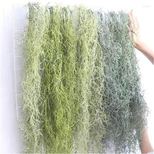 Dekorativa blommor Plastluft Hängande Vine Grass för heminredning Fake Flower Succulent Plant Wedding Wall Artificial 91cm 1 st