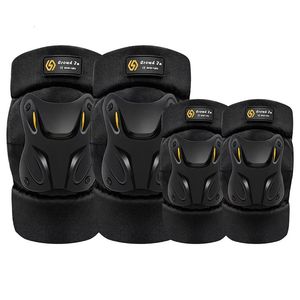 Motorcycle Knee Pads and Elbow Riding Outdoor Sport Double Straps Adjustable Comfort Shock Absorption Four Season Universal 240130