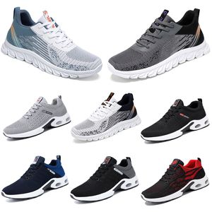 2024 new men shoes Hiking Running flat Shoes soft sole black white red comfortable fashion antiskid big size 39-45