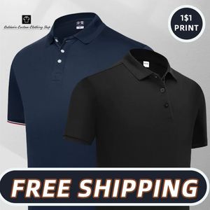 Summer Casual Shortsleeved Polo Suit Personal Company Group Custom Polo Shirt Cotton Men and Women 240119