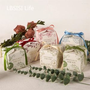 Подарочная упаковка LBSISI Life 20 шт. красные розовые свадебные коробки конфеты шоколадные закуски упаковка для дня рождения свадьба сувениры украшения