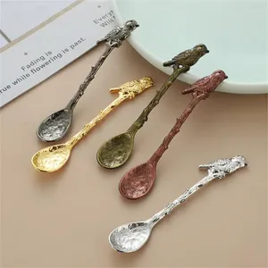 Coffee Scoops 1PC Vintage Spoon Creative Small Teaspoon Ice Cream Dessert Cake Gifts Kitchen Gadgets