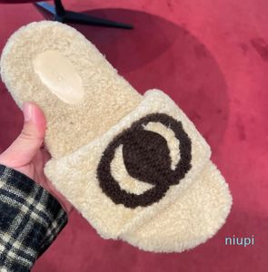 Slippers Sandals Shoes Sandales Teddy Bear Fuzzy Winter Fluffy Woman House Flat Slides 2024
