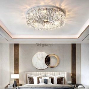 Pendant Lamps Crystal Ceiling Living Light Luxury Room Master Bedroom Lamp YQ240201