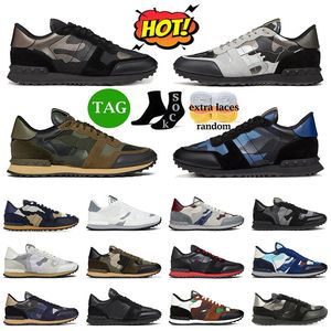 Designer Men Women Camouflage Rockrunner Camo Casual Shoes White Black Red Gold Trainers Dress Shoe Breathable Plate-forme Low dhgate sports sneakers Eur 38-46