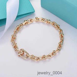 18K Gold Doppel-U-förmiges Bettelarmband für Damen, Luxusmarke S925 versilbert, Hufeisen, Designer-Armreif im OL-Stil, Party, Hochzeit, schöner Schmuck 2U54