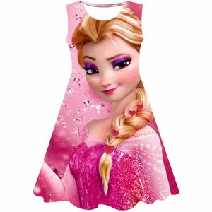 Girl Dresses 1 2 3 4 5 6 7 8 9 10 Years Girls Dress 3D Children Role-Play Costume Princess Summer Party Christmas Cosplay