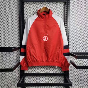 Sport Club Internacional herrjacka Windbreaker Sweatshirt Half Zipper Round Collar Windbreaker Outdoor Windbreaker Men's Fashion Casual Sports Jacket