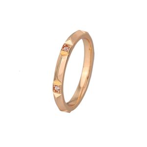 Tiff Ring Designer luksusowy moda oryginalna jakość nowa V-Gold Roman cyfrowy wszechstronny pierścień minimalistyczne prezenty INS dla kobiet