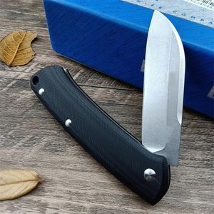 2024 BM 319 Proper Slipjoint Folding Knife D2 Steel Sheepsfoot Blade G10 Handles Mini Tactical Knife Rugged Outdoor Camping Hunting Hand Tools Knife -Gift
