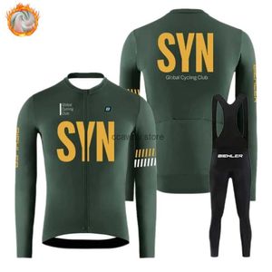 Tute da uomo 2024 BIEHR inverno a taglio lungo all'aperto fatto camicia termica SYN Abbigliamento da ciclismo tuta da montagna strada di guida cuscino 20DH2421