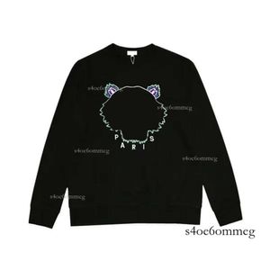 Kenzo Hoodies Sweatshirts Tasarımcı Kenz Tiger Head Nakış Yuvarlak Boyun Külot Gömlek Sıradan Uzun Kol Ken 2024 Çift Kenzo 798