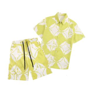 Estilo de férias t camisa conjunto designer praia roupas de verão dos homens shorts calças M-3XL fz0061
