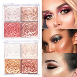 4-Color Highlight Eye Shadow Concealer Cheek Pink Naturally Whitens And Improves Complexion