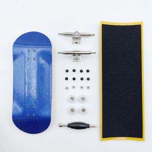 36-mm-Griffbrett-Set, professionelles Holzdeck, 36-mm-Einachser-Truck, CNC-Räder, komplettes Mini-Finger-Skateboard 240125