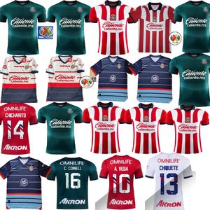 Camiseta Javier Hernandez Chicharito Deportivo Chivas de Guadalajara 23 24 Tredje fotboll Jersey Liga MX Alexis Vega Alan Mozo Fernando Beltran Chiquete Man Uniform