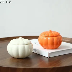 Bottiglie Portacandele in ceramica di zucca Decorazione da scrivania Centrotavola per matrimoni Candeliere Bruciatore a cera per fusione Contenitore creativo per aromi domestici